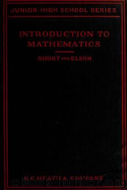 Introduction to mathematics by unknow
