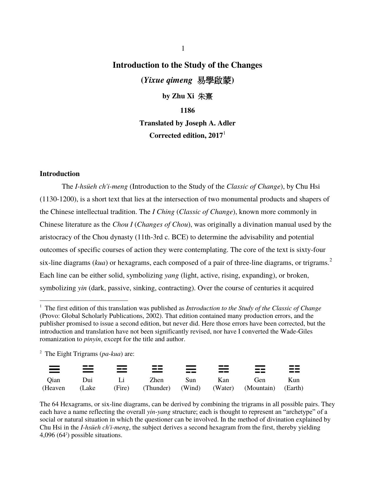 Introduction to the Study of the Classic by Joseph