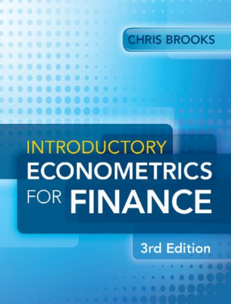 Introductory Econometrics for Finance, 3 edition (repost) by Chris Brooks