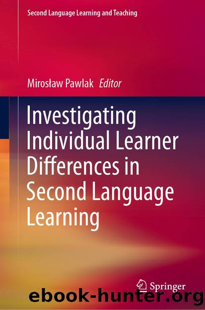 Investigating Individual Learner Differences in Second Language Learning by Unknown