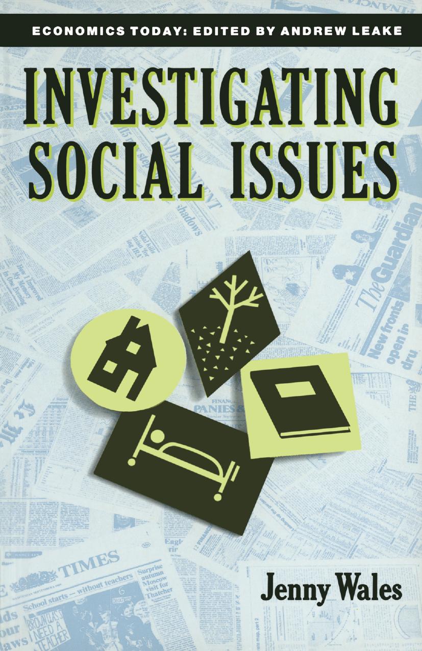 Investigating Social Issues by Jenny Wales (auth.)