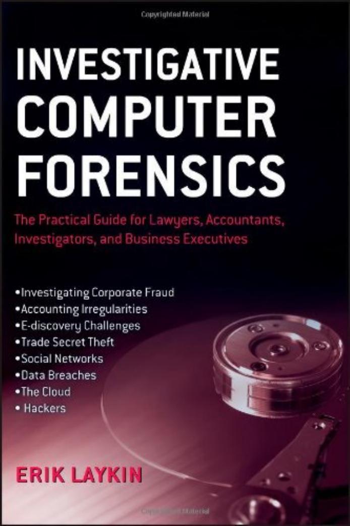 Investigative Computer Forensics: The Practical Guide to Lawyers, Accountants, Investigators, and Business Executives by 4<8=8AB@0B>@