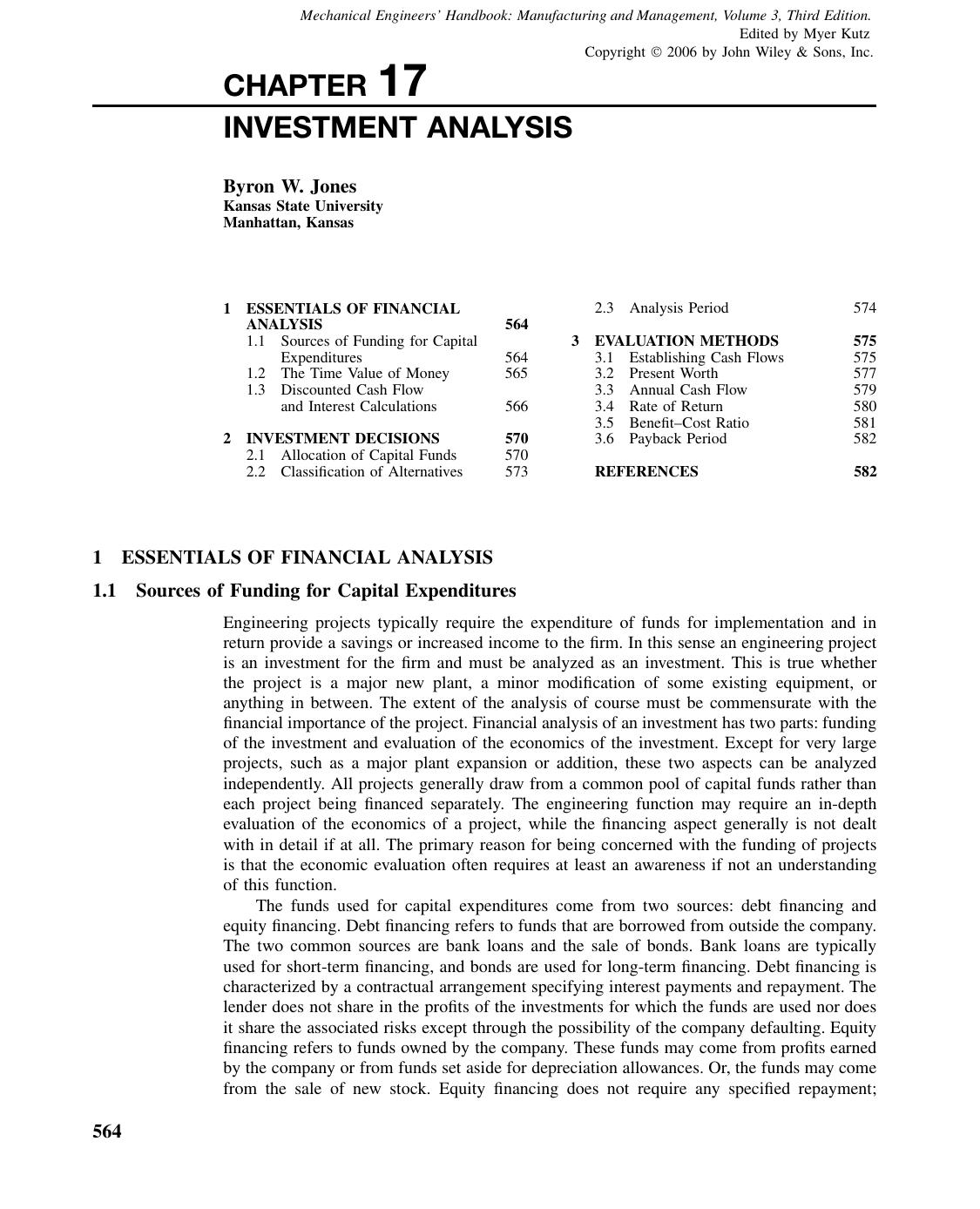 Investment Analysis by penta