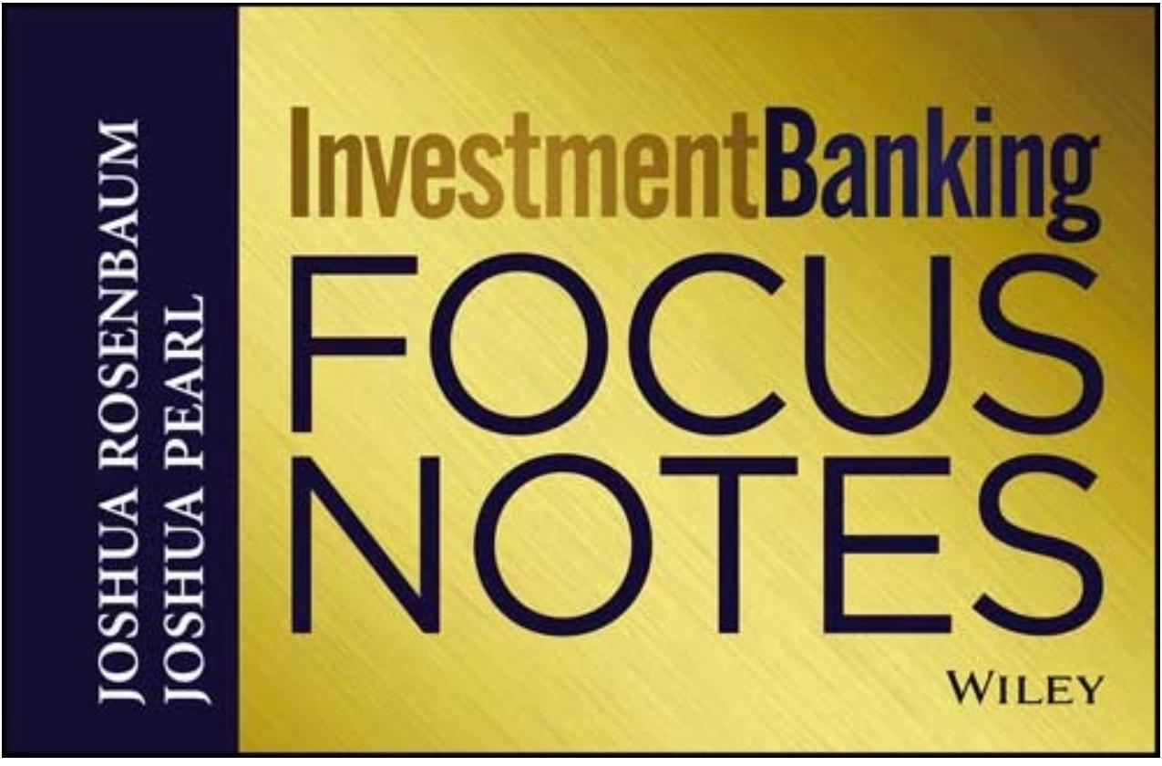 Investment Banking Focus Notes, 2nd Edition by Unknow