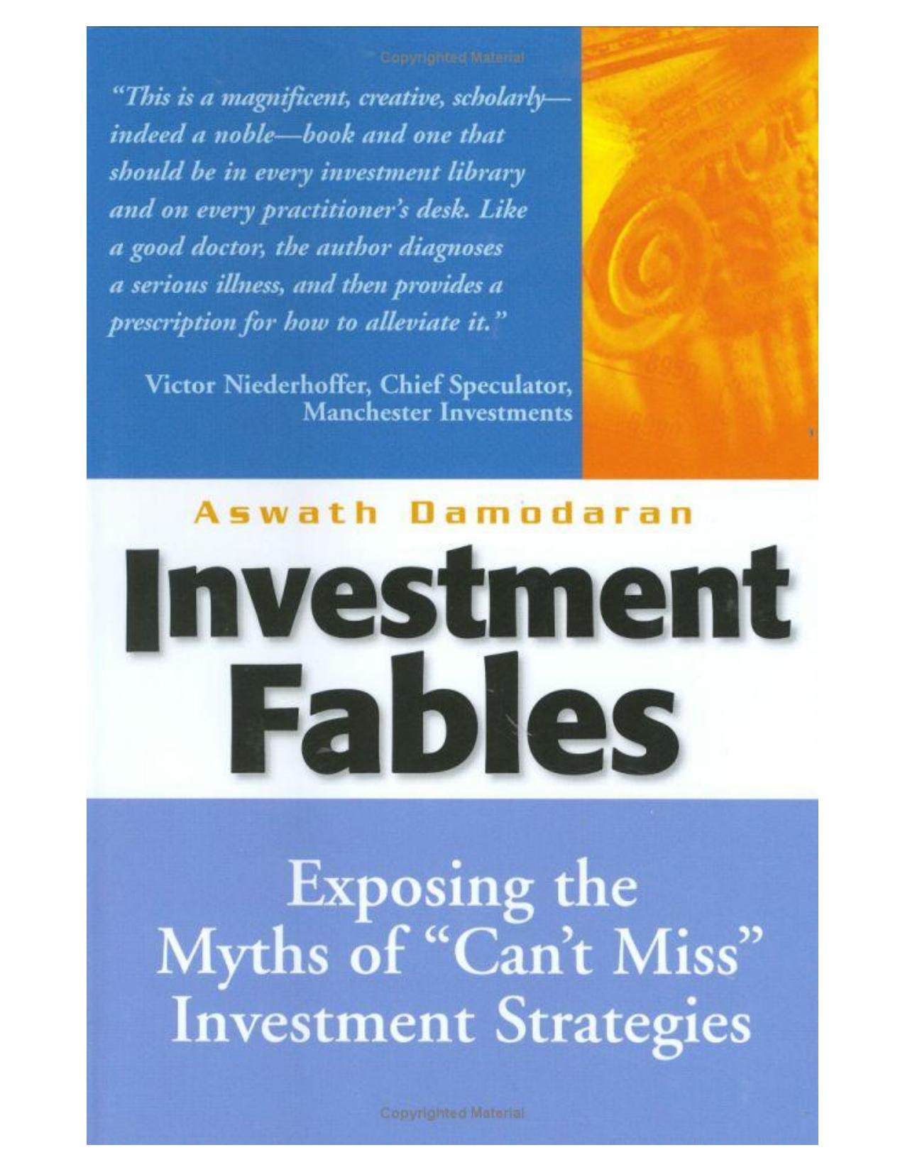 Investment Fables by Aswath Damodaran
