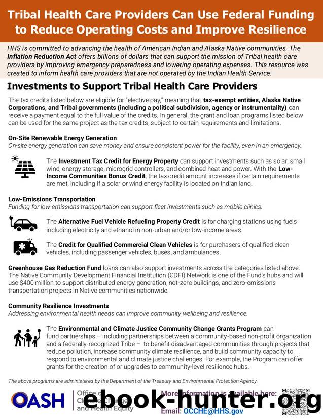 Investments to Support Tribal Health Care Providers by Office of Climate Change and Health Equity