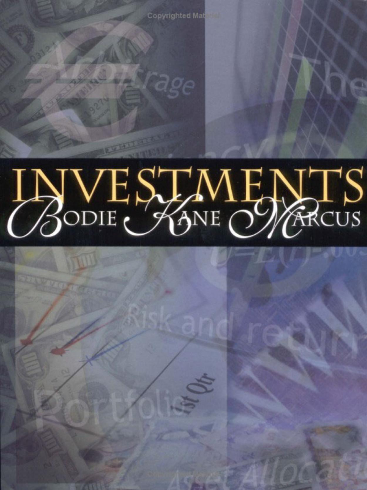 Investments, Fifth Edition - VOLUME 1 by Bodie?Kane?Marcus