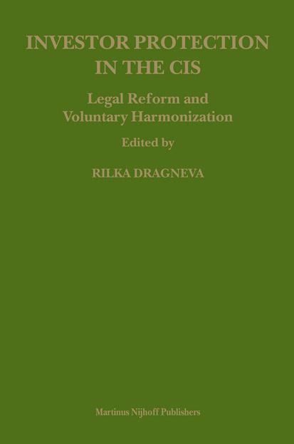 Investor Protection in the CIS (Law in Eastern Europe) by Dragneva R. (ed.)