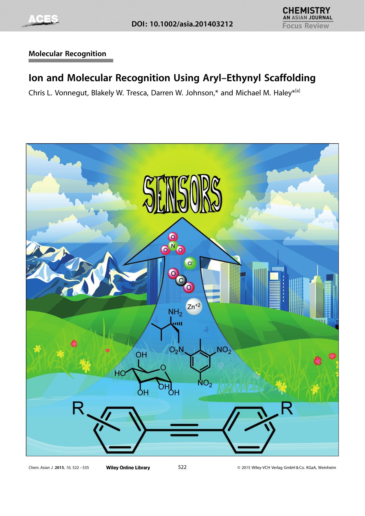 Ion and Molecular Recognition Using ArylEthynyl Scaffolding by Unknown