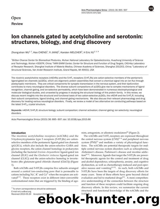Ion channels gated by acetylcholine and serotonin: structures, biology, and drug discovery by Zhong-shan Wu & Hao Cheng & Yi Jiang & Karsten Melcher & H Eric Xu