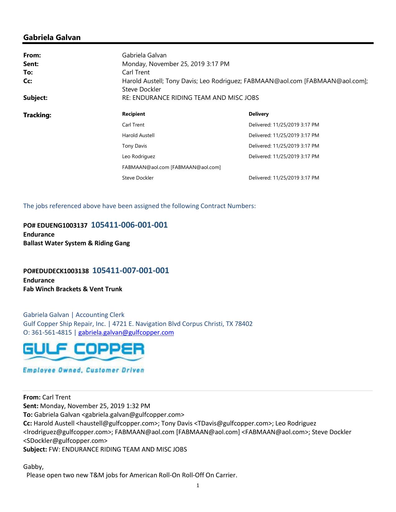 IrcohJ 105411-007 job opening email by Unknown