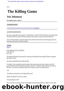 Iris Johansen by The Killing Game