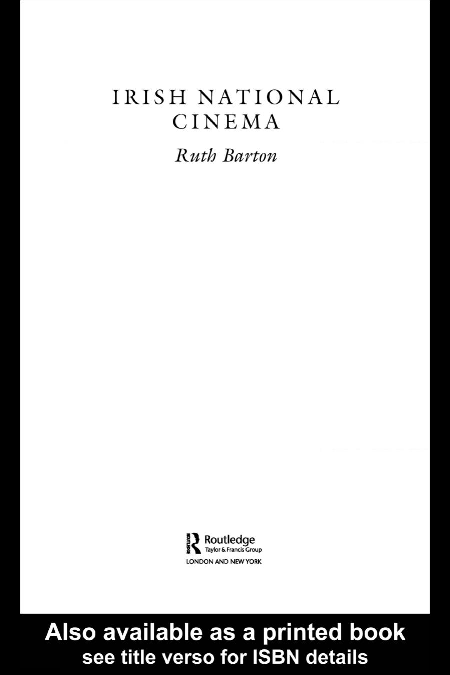 Irish National Cinema by Ruth Barton