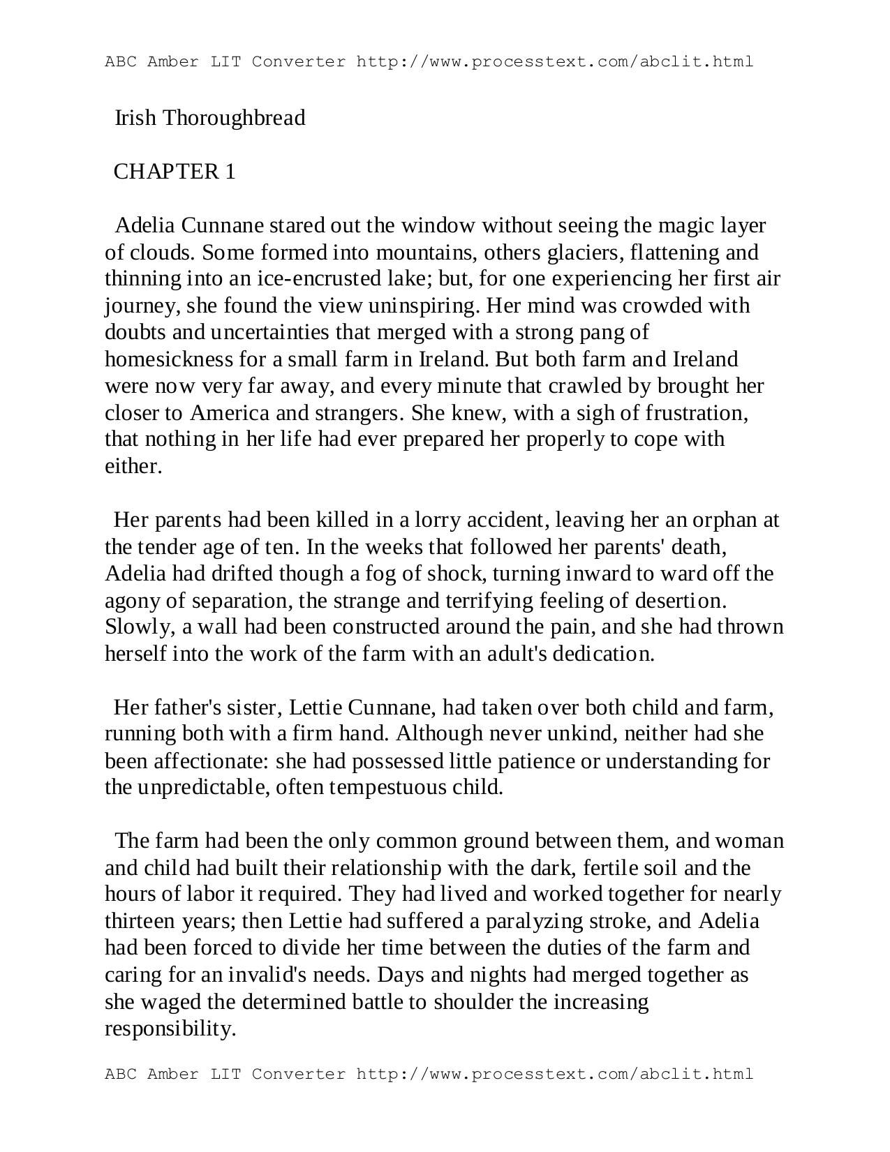 Irish Thoroughbred by Nora Roberts by Unknown