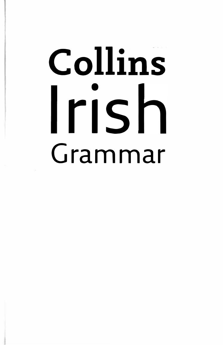 Irish by Collins Irish Grammar