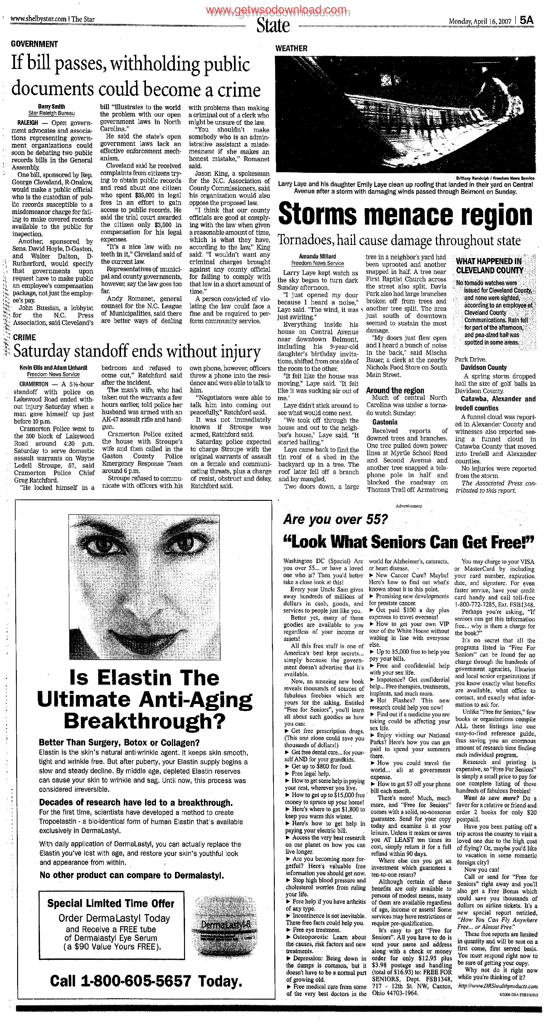 Is Elastin the Ultimate Anti-Aging Breakthrough by Copyright 2008 Heritage Microfilm Inc. and Newspaperarchive.com