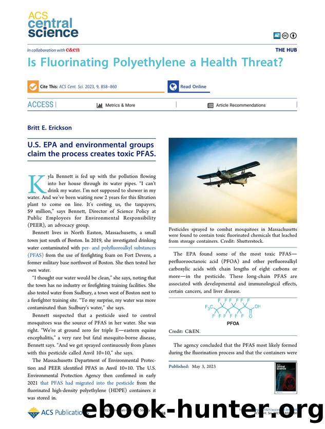 Is Fluorinating Polyethylene a Health Threat? by Britt E. Erickson