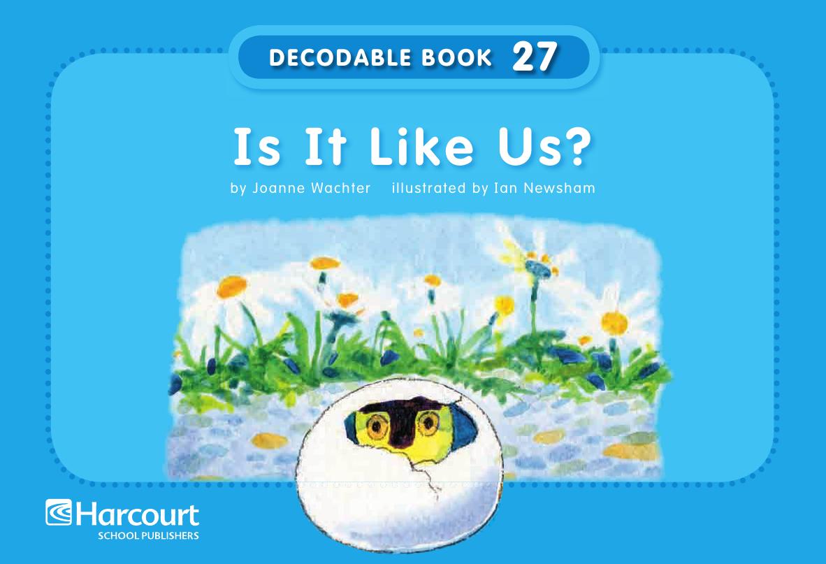 Is It Like Us? by Joanne Wachter illustrated by Ian Newsham