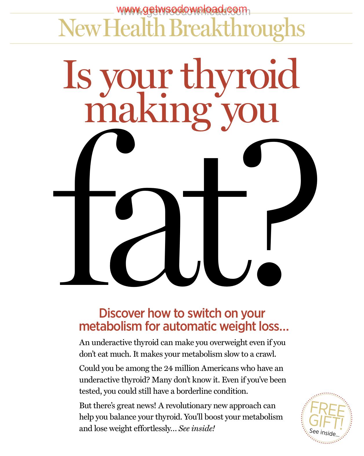 Is your thyroid making you fat by Unknown