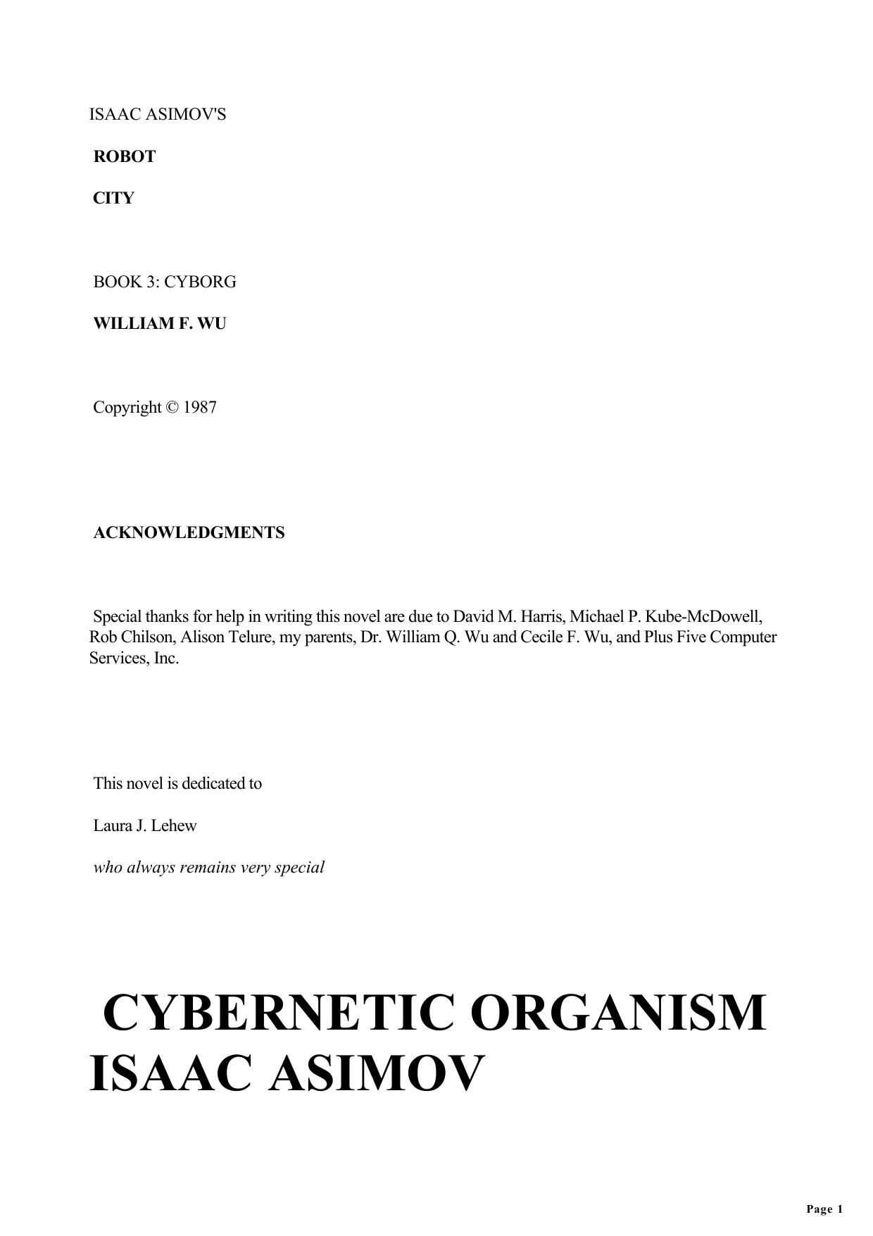 Isaac Asimov - Robot City 3 by Cyborg