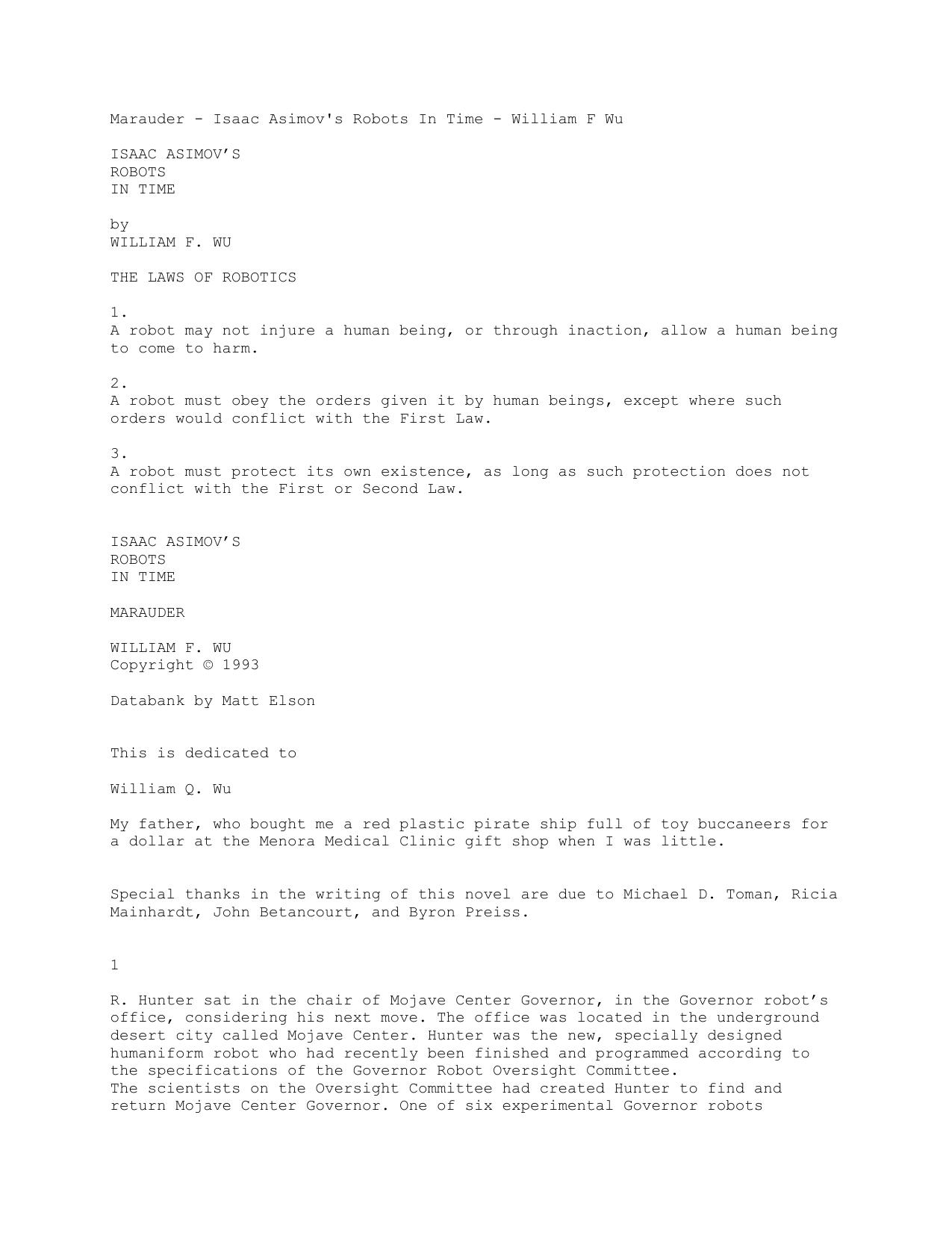 Isaac Asimov's Robots in Time 2 by harry
