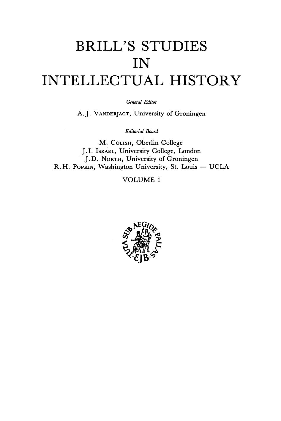 Isaac la Peyrere (1596-1676): His Life, Work and Influence (Brill's Studies in Intellectual History): 01 by Richard H. Popkin