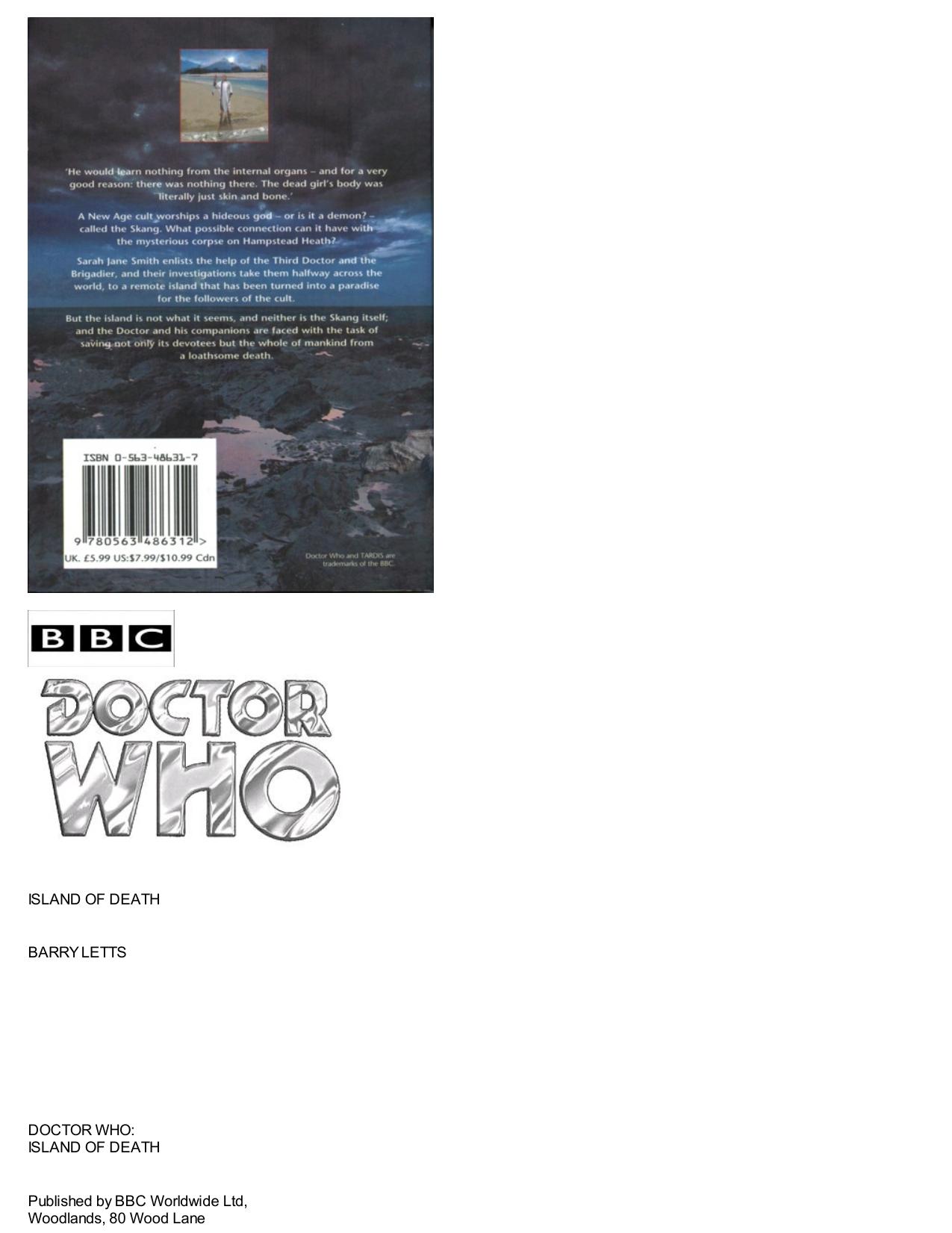 Island of Death by Barry Letts