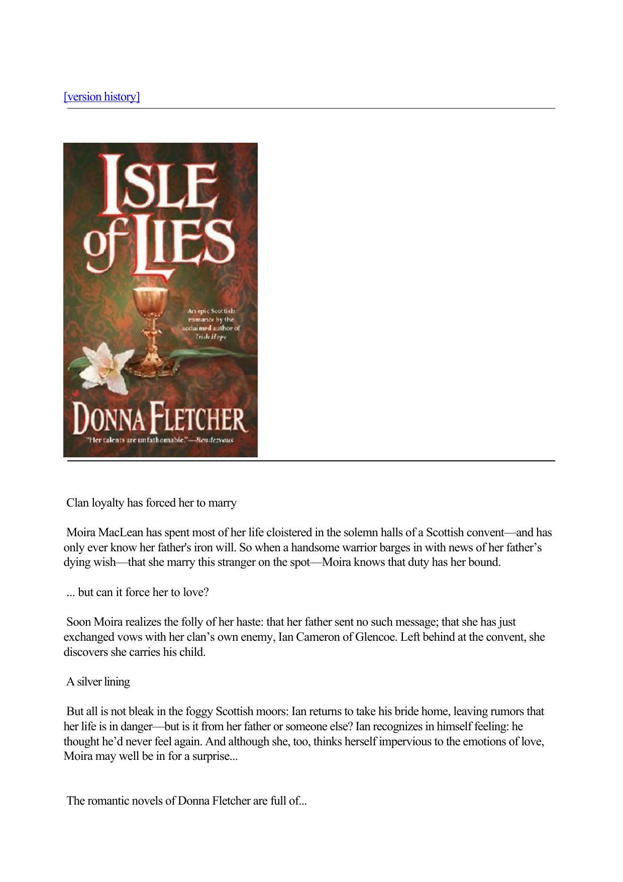 Isle of Lies by Donna Fletcher