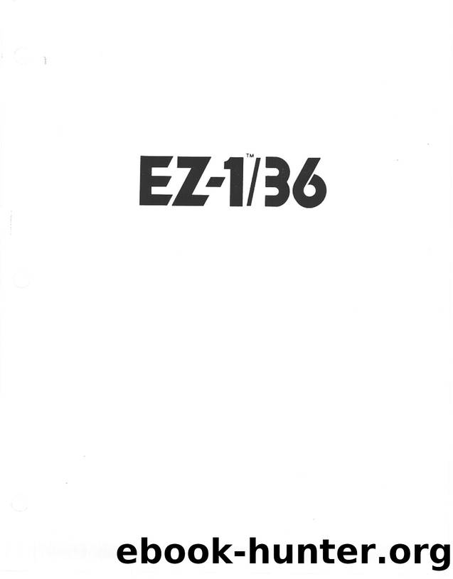 Isotec E-Z 1-36 Installation And Programming by Unknown