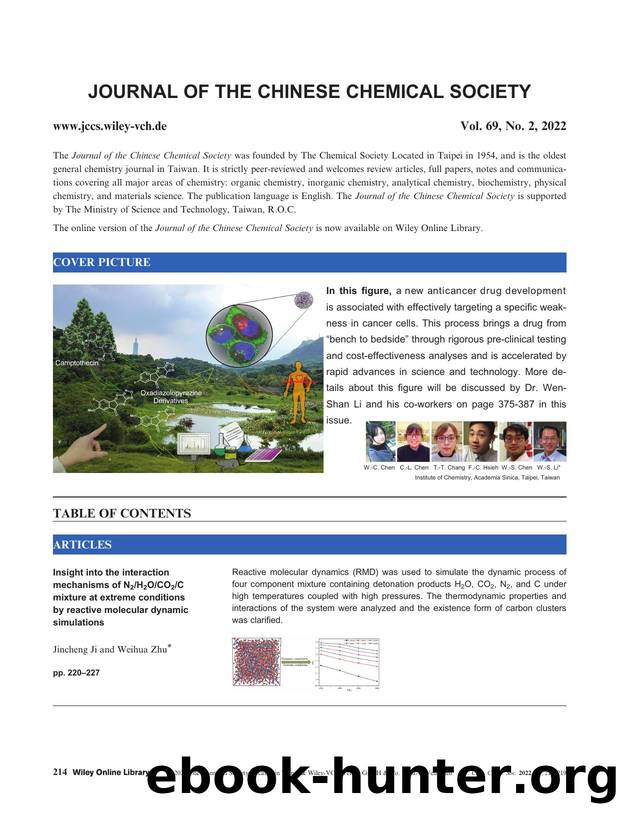 Issue Information: Journal of the Chinese Chemical Society 22022 by Unknown