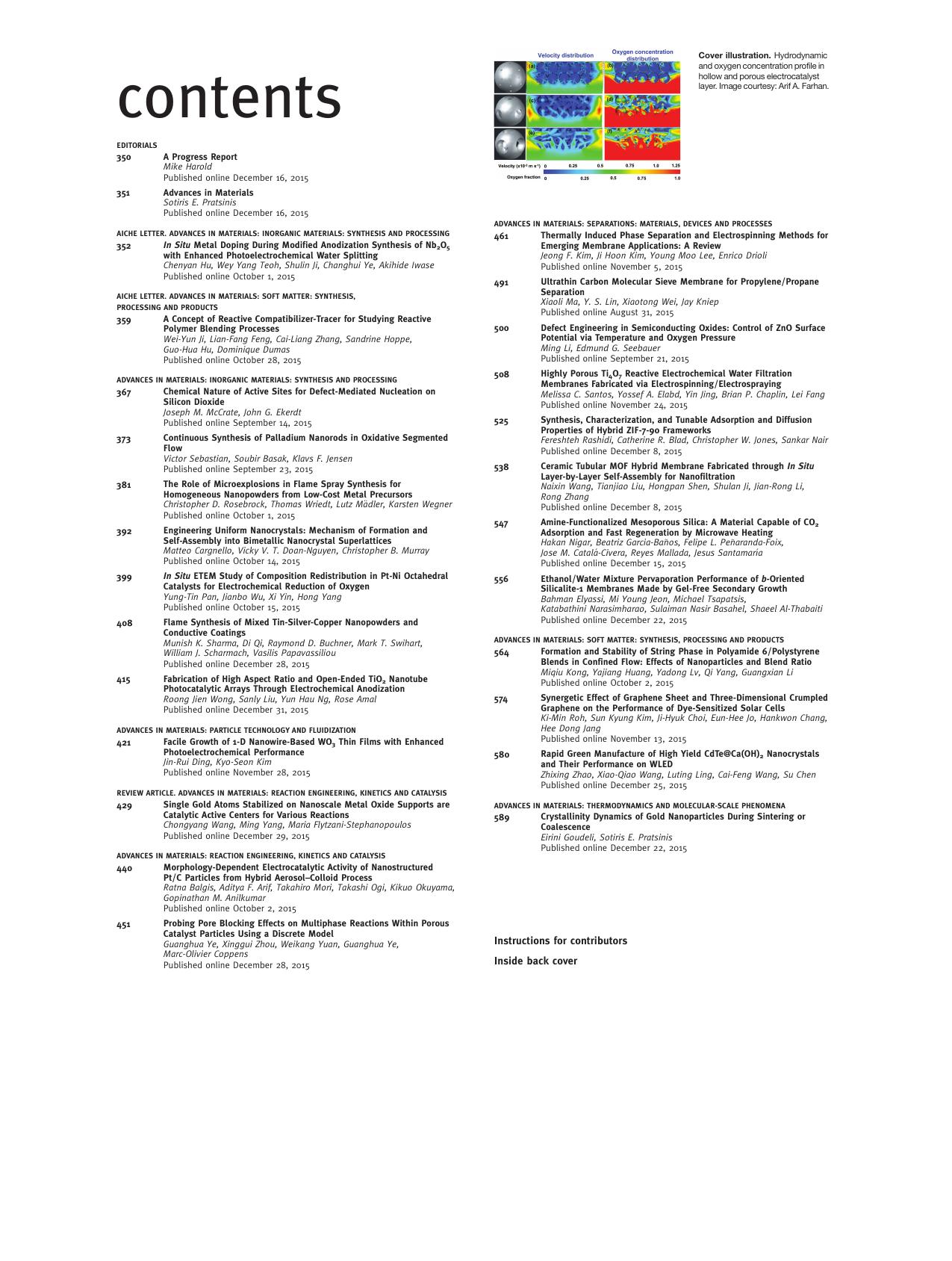 Issue information &#x02010; table of contents by Unknown