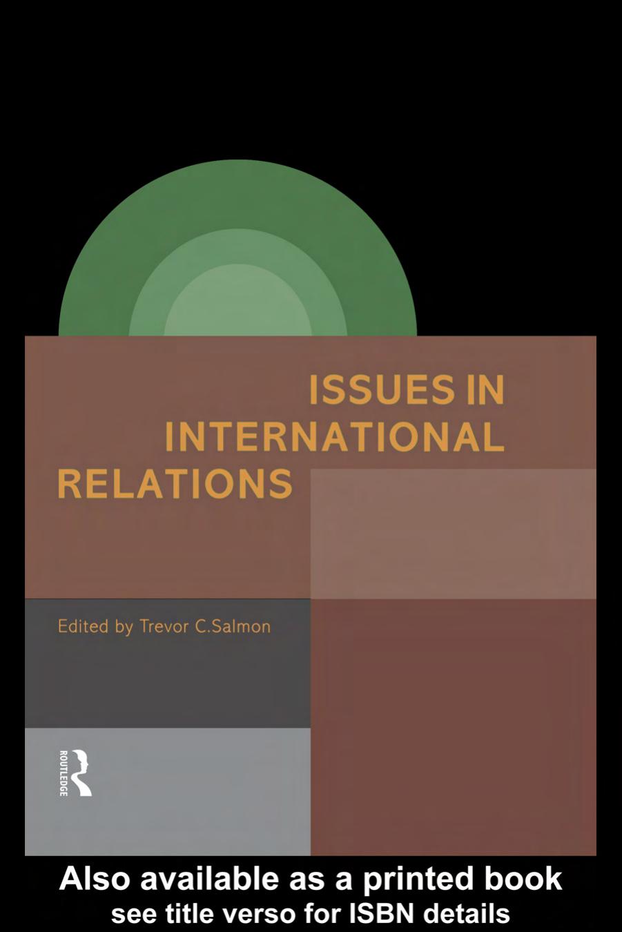 Issues In International Relations by Trevor Salmon