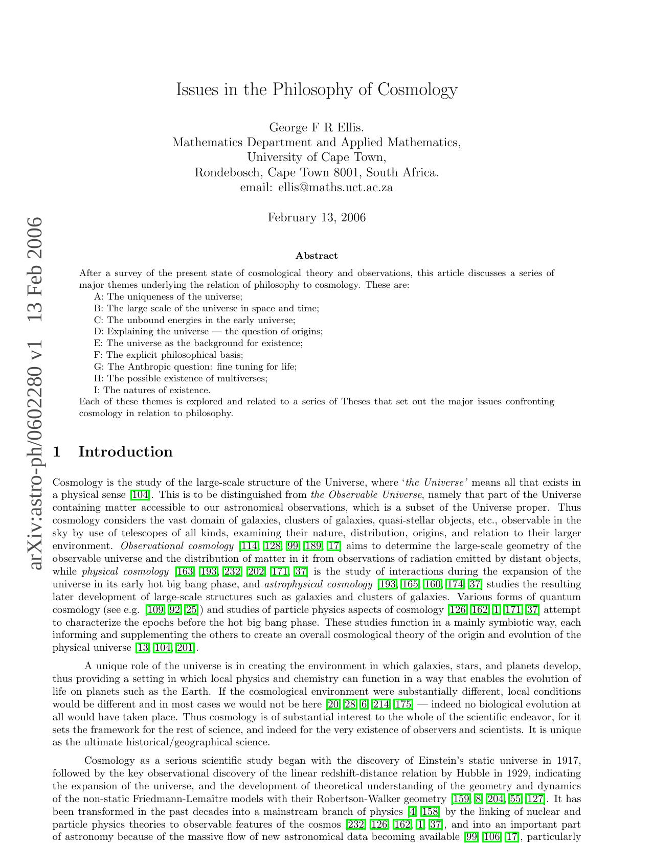 Issues In The Philosophy Of Cosmology by Unknown