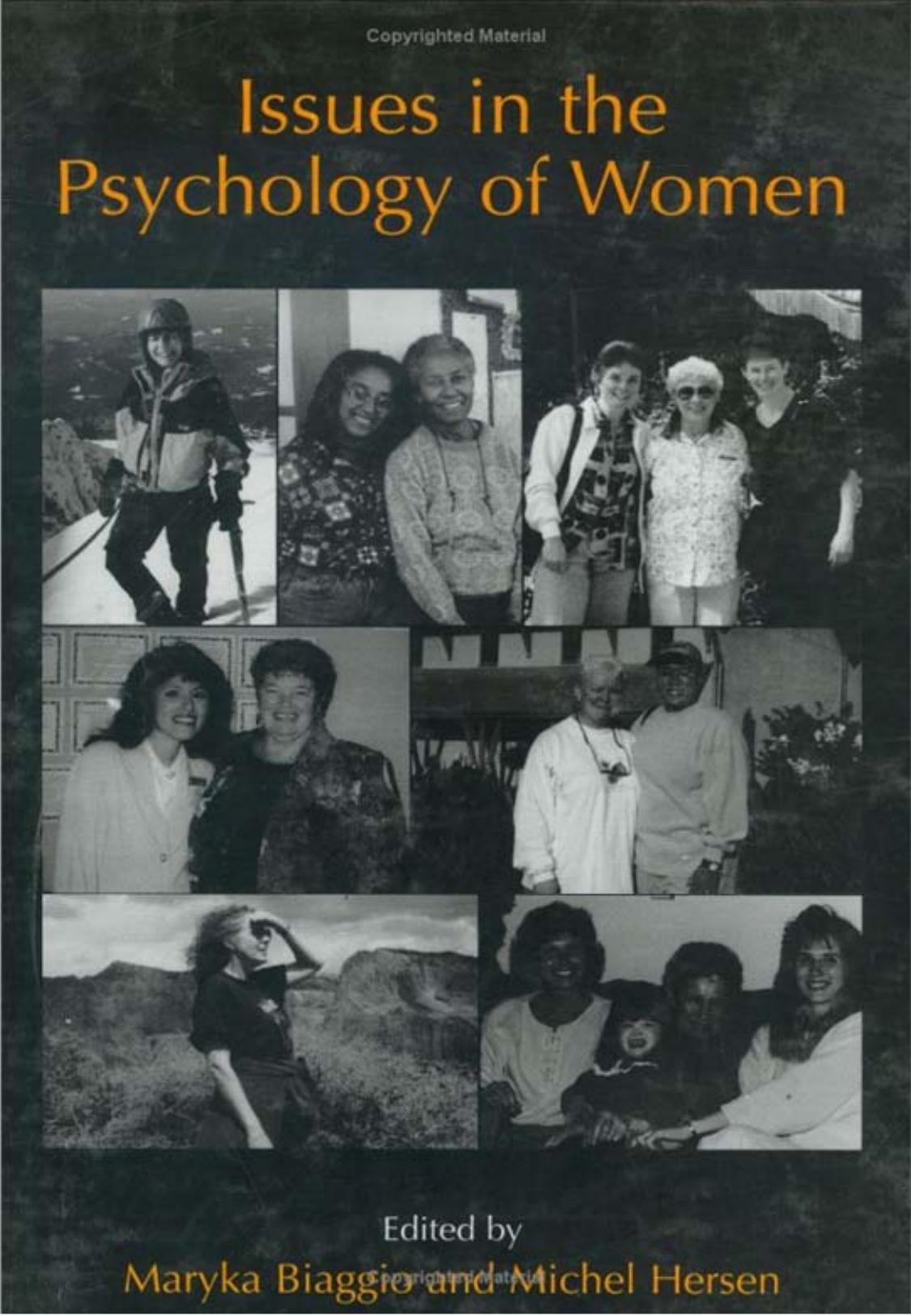 Issues in the psychology of women by Maryka Biaggio; Michel Hersen