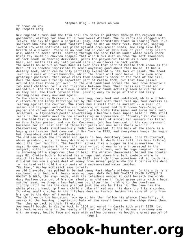 It Grows on You by King Stephen