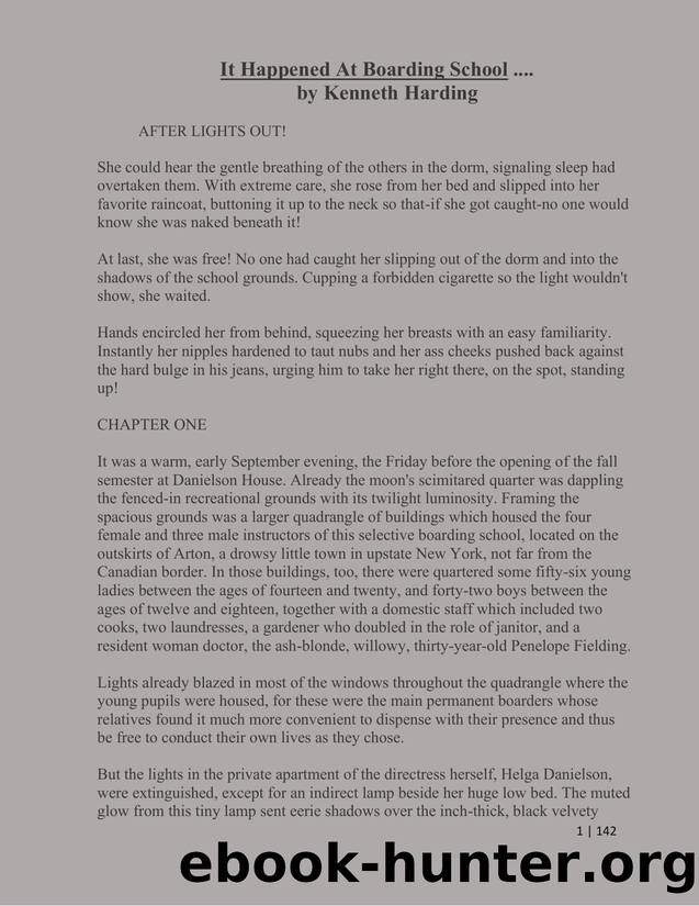 It Happened At Boarding School by Kenneth Harding