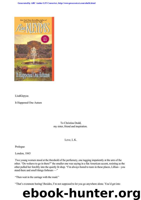It Happened One Autumn - Wallflower 02 by Lisa Kleypas