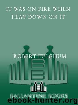 It Was On Fire When I Lay Down On It by Robert Fulghum
