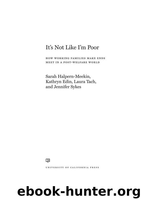 It's Not Like I'm Poor by Sarah Halpern-Meekin