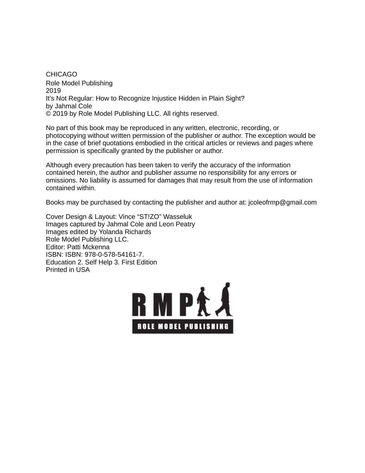 It's Not Regular by Jahmal Cole