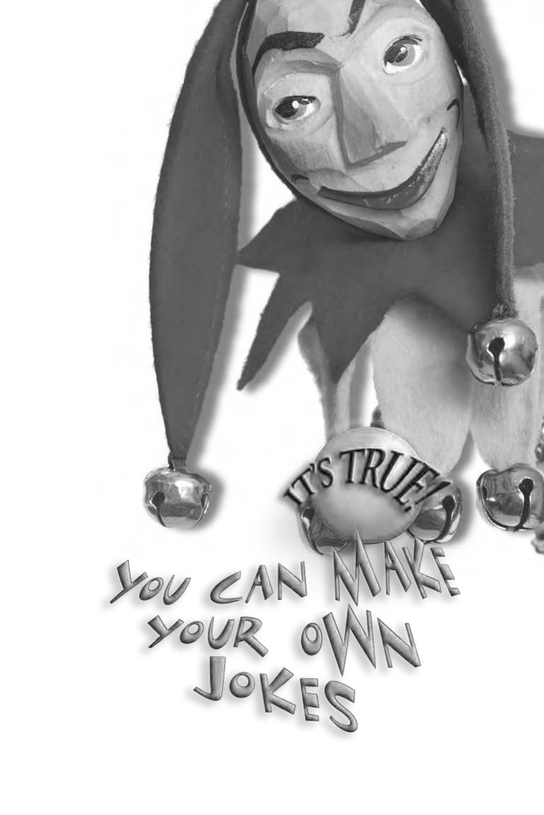 It's True! You Can Make Your Own Jokes by Sharon Holt illustrated by Ross Kinnaird