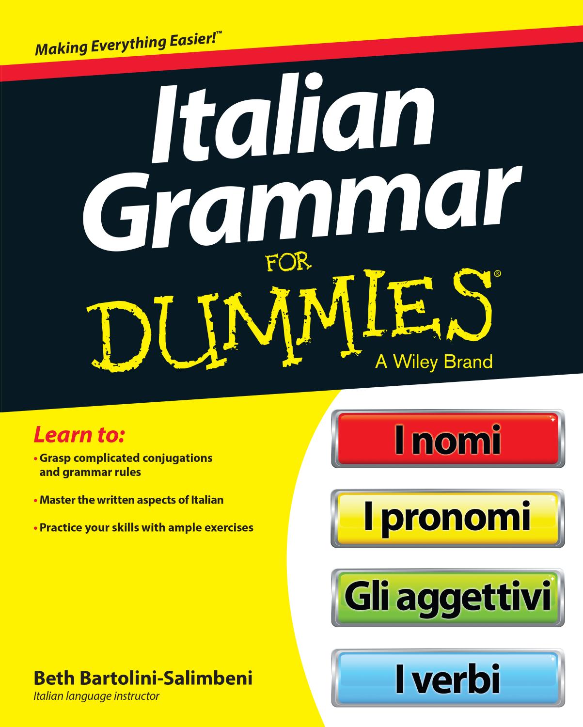 Italian Grammar For Dummies by Beth Bartolini-Salimbeni