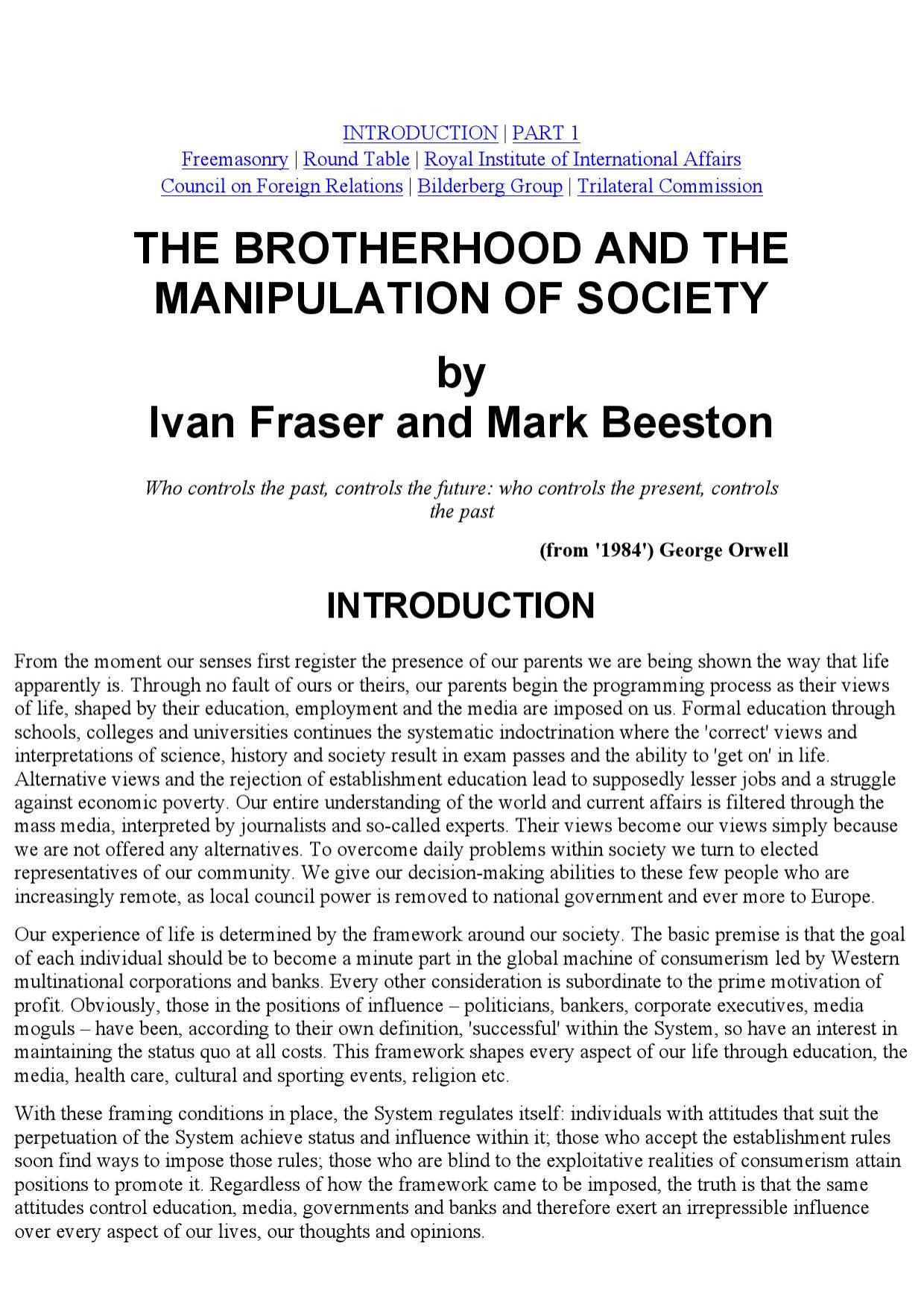 Ivan Fraser - The Illuminati Today (pdf) by roflcopter2110