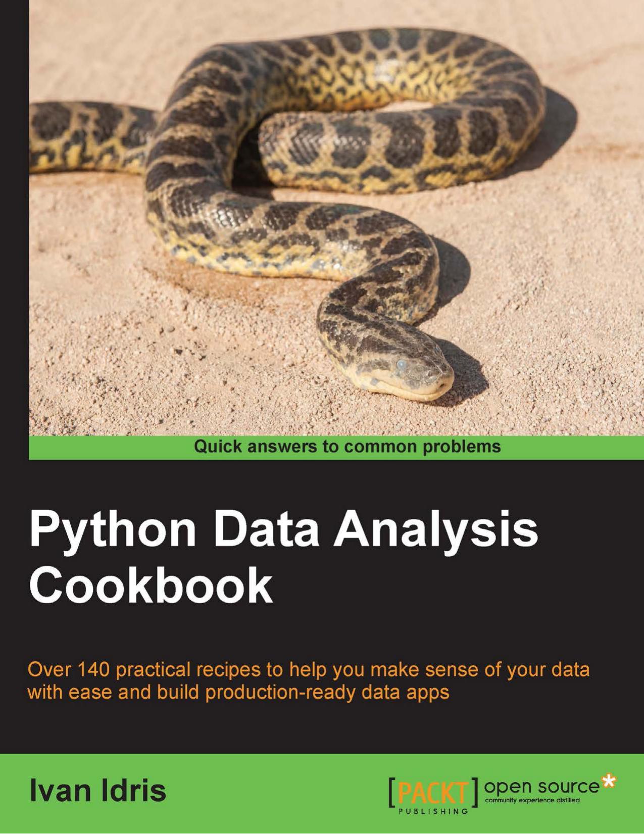 Ivan Idris Python Data Analysis Cookbook by Unknown