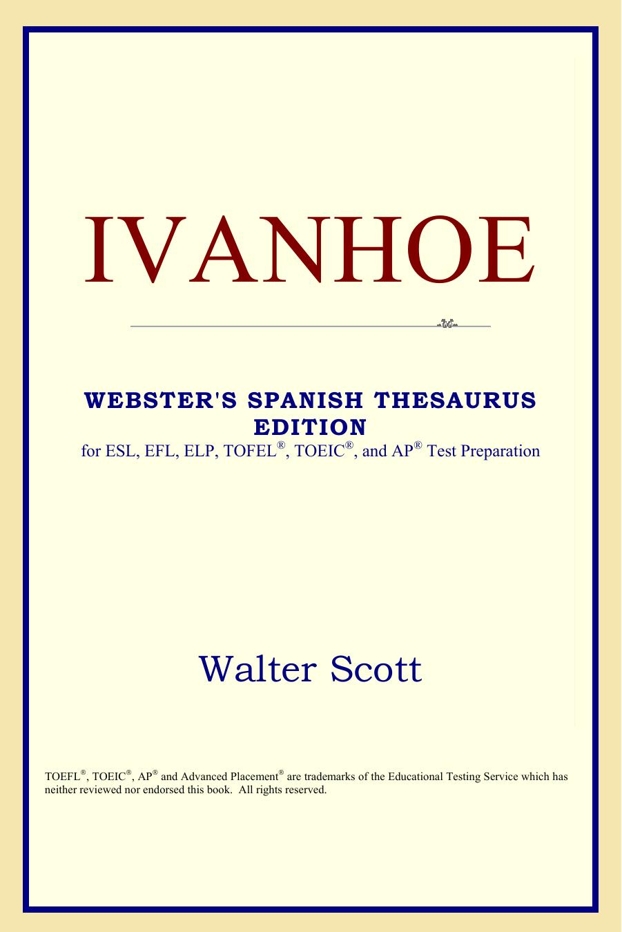 Ivanhoe by Sir Walter Scott