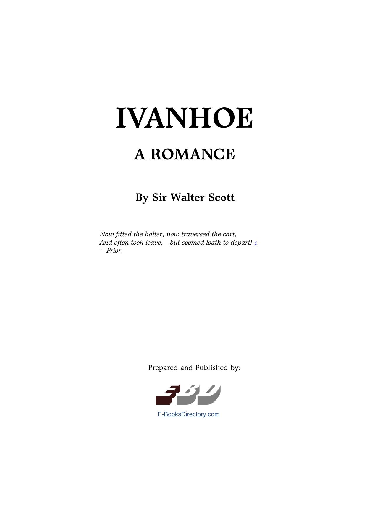 Ivanhoe by Walter Scott