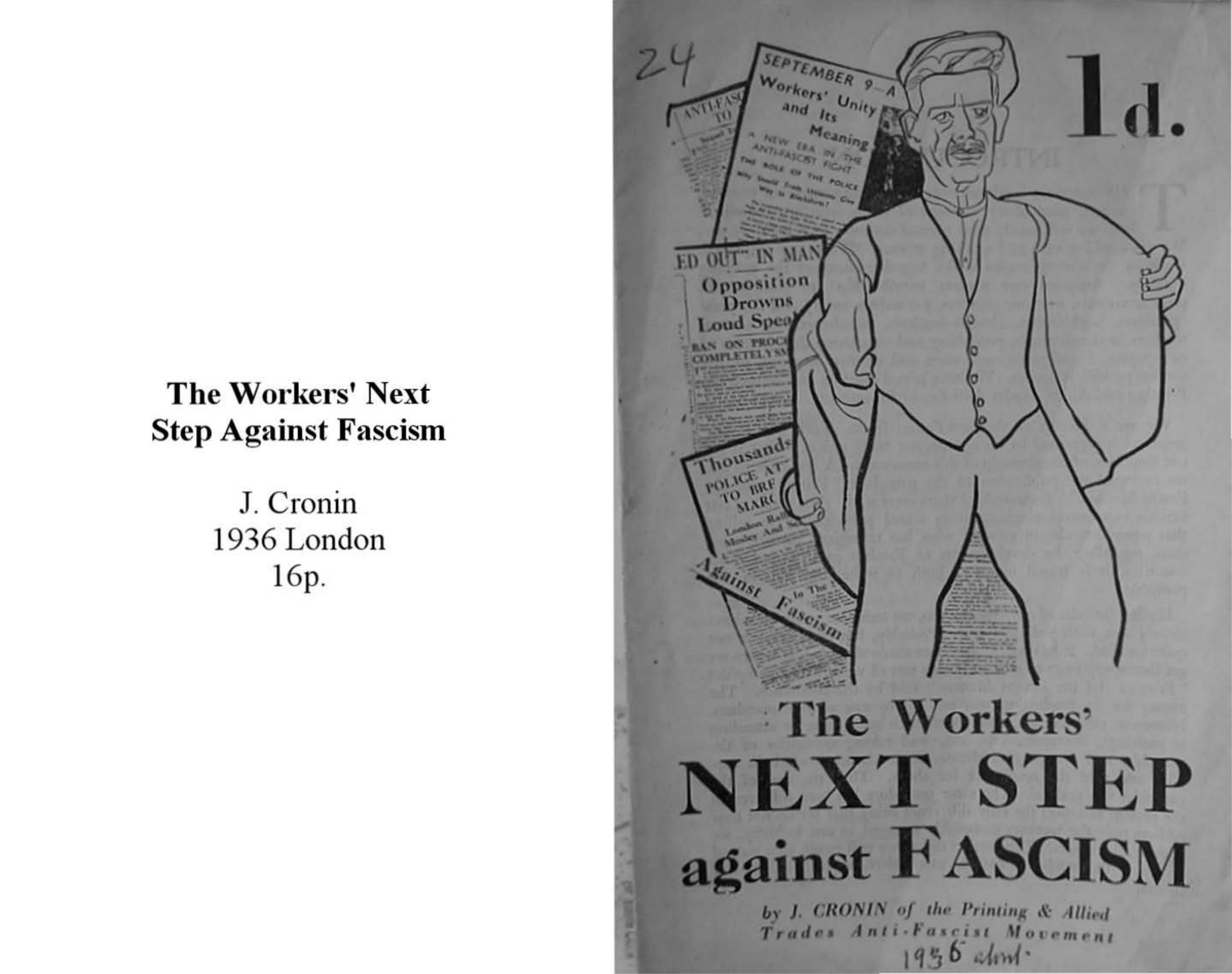 J. Cronin by Next Step Against Fascism