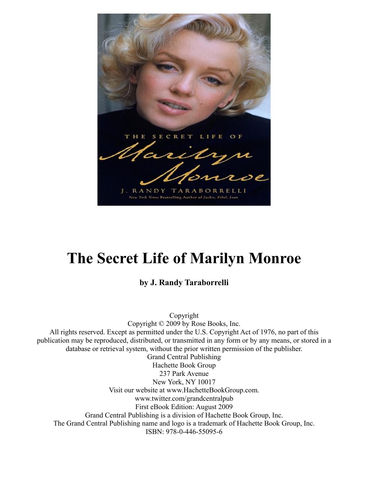 J. Randy Taraborrelli by The Secret Life of Marilyn Monroe