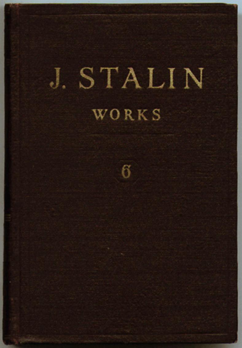 J. Stalin Works (1924, Volume 6) by Joseph Stalin