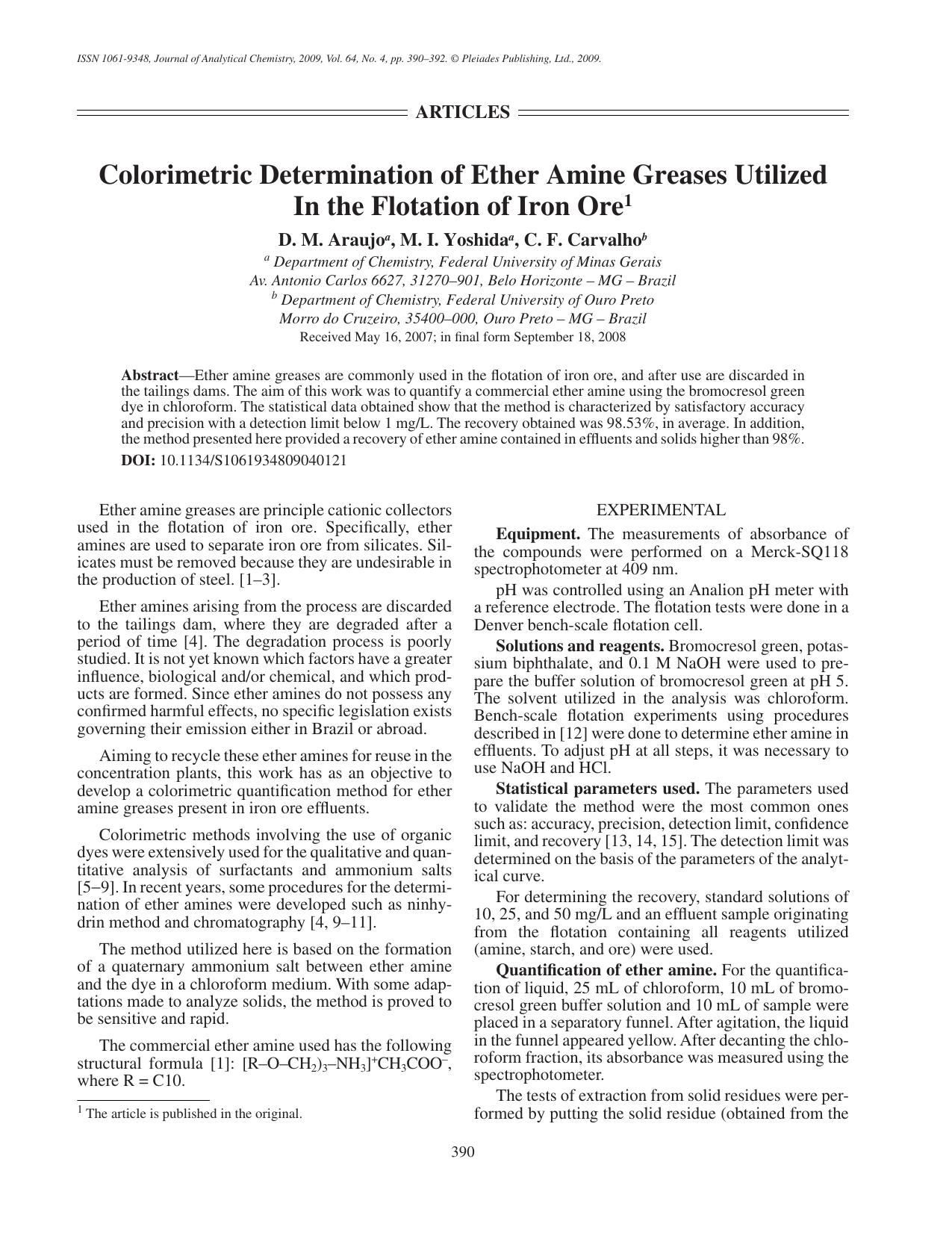 J. of Anal. Chem. Vol 64 iss 4 2009 [10.1134s1061934809040121] D. M. Araujo by Unknown